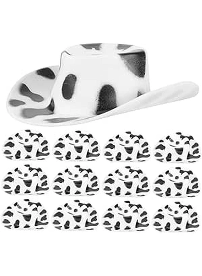 Yardwe Mini Cow Print Western Hats - 30pcs little_kid 5.5x4.4cm