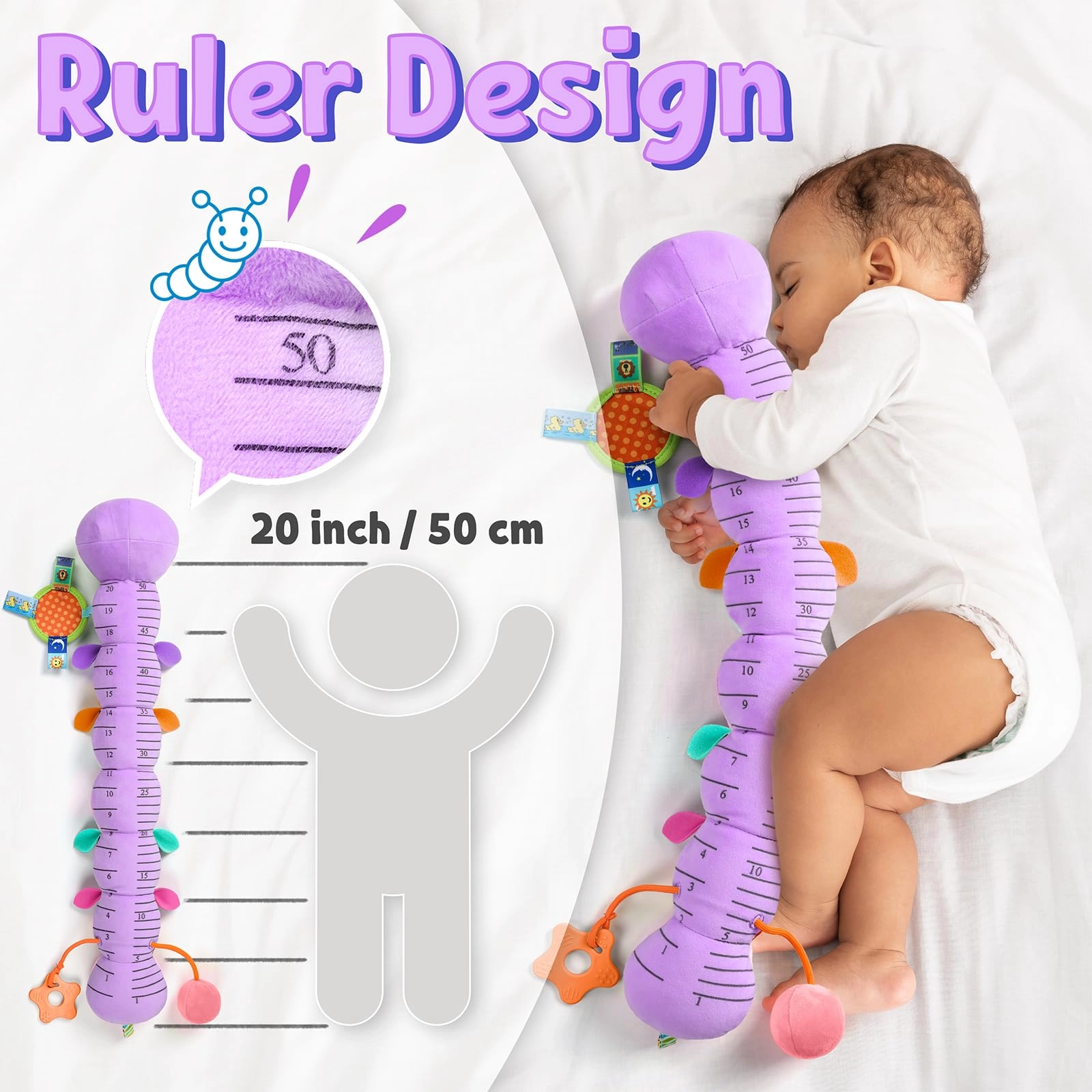 Musical Caterpillar - 6-12 Months Plush, Cotton Animal 1.0 Count