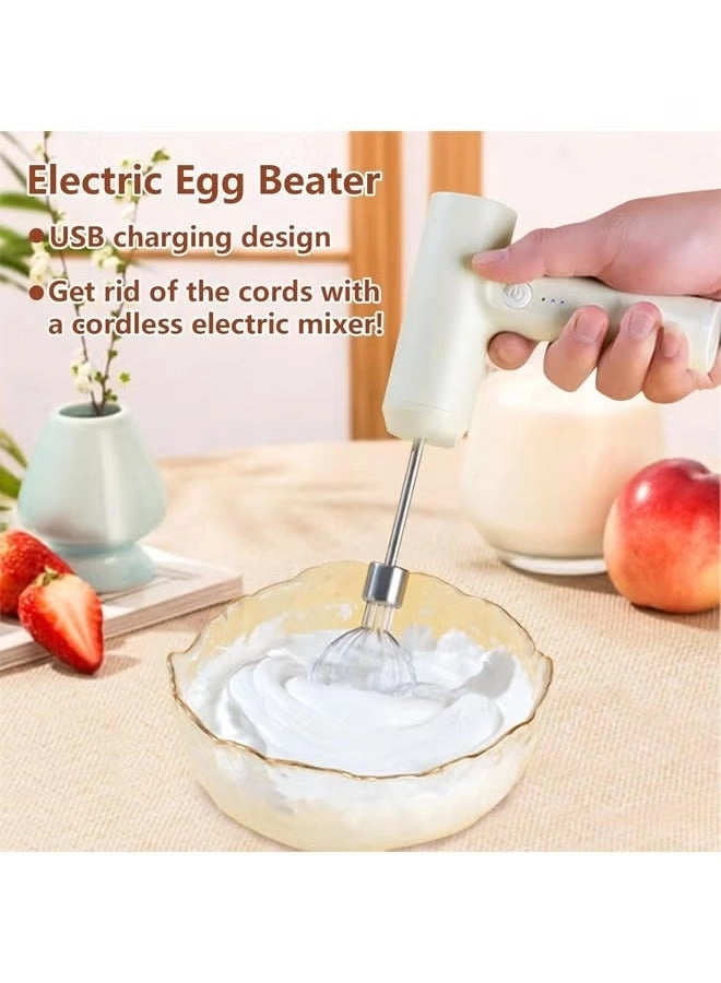 Hand Mixer - Cordless 3-Speed 2 Detachable Beaters