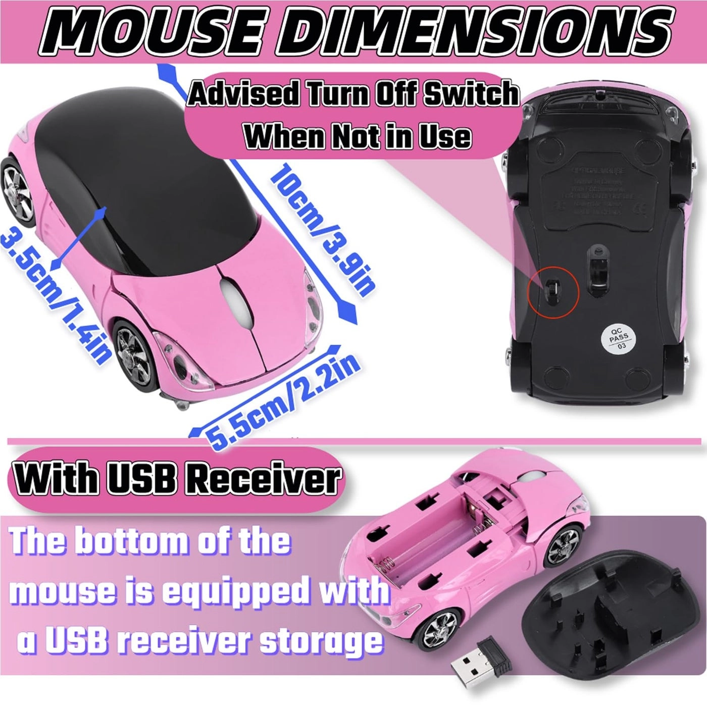 Cute Car Mouse - 2.4G