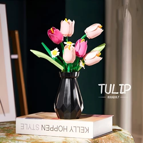 Tulip Bouquet Building Kit - 223 pcs