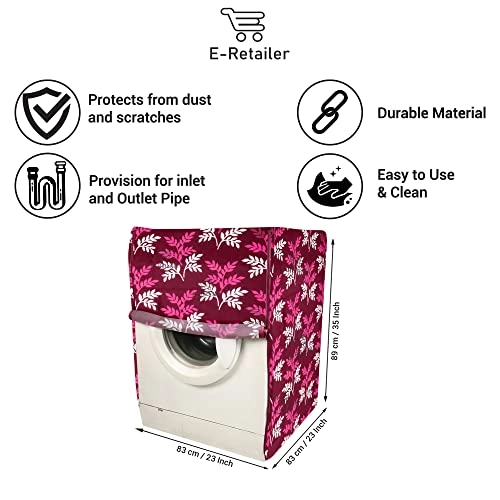 Front Load Washing Machine Cover - 8KG Polyester Green