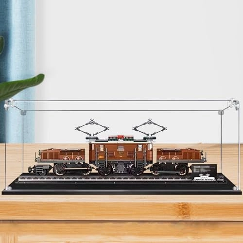 Acrylic Display Case for LEGO 10277 Train Model - With Background