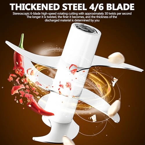 Electric Garlic Chopper - 320ml Wireless USB Charging