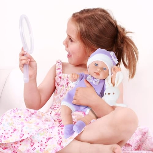Reborn Baby Doll - 12 Inch Washable With Bunny Ages 12+