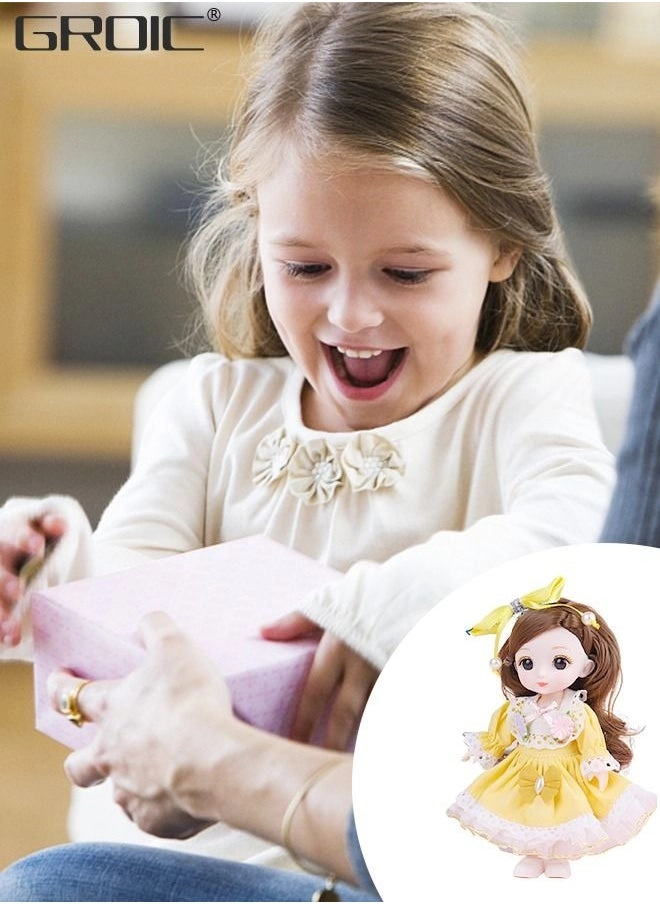 BJD Doll - 6.3 Inch 21 Joints Ages 36+ Set