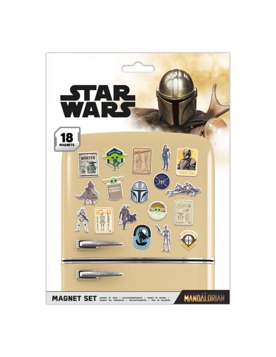 Generic The Mandalorian Bounty Hunter - Star Wars - Magnet Set Pack of 20 Official license