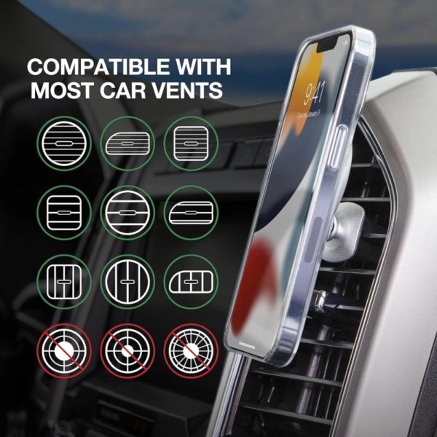 MagicMount Elite2 - MagSafe Car Vent Mount