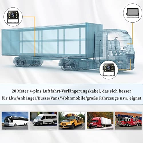 Reversing Camera Set with DVR - Night Vision Wired 1080P