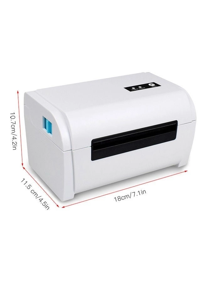 Thermal Label Printer - USB Bluetooth White