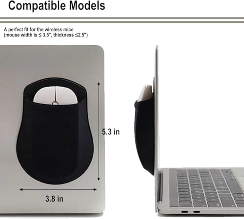 Slim Mouse Holder - for Magic Mouse Black 2 pcs
