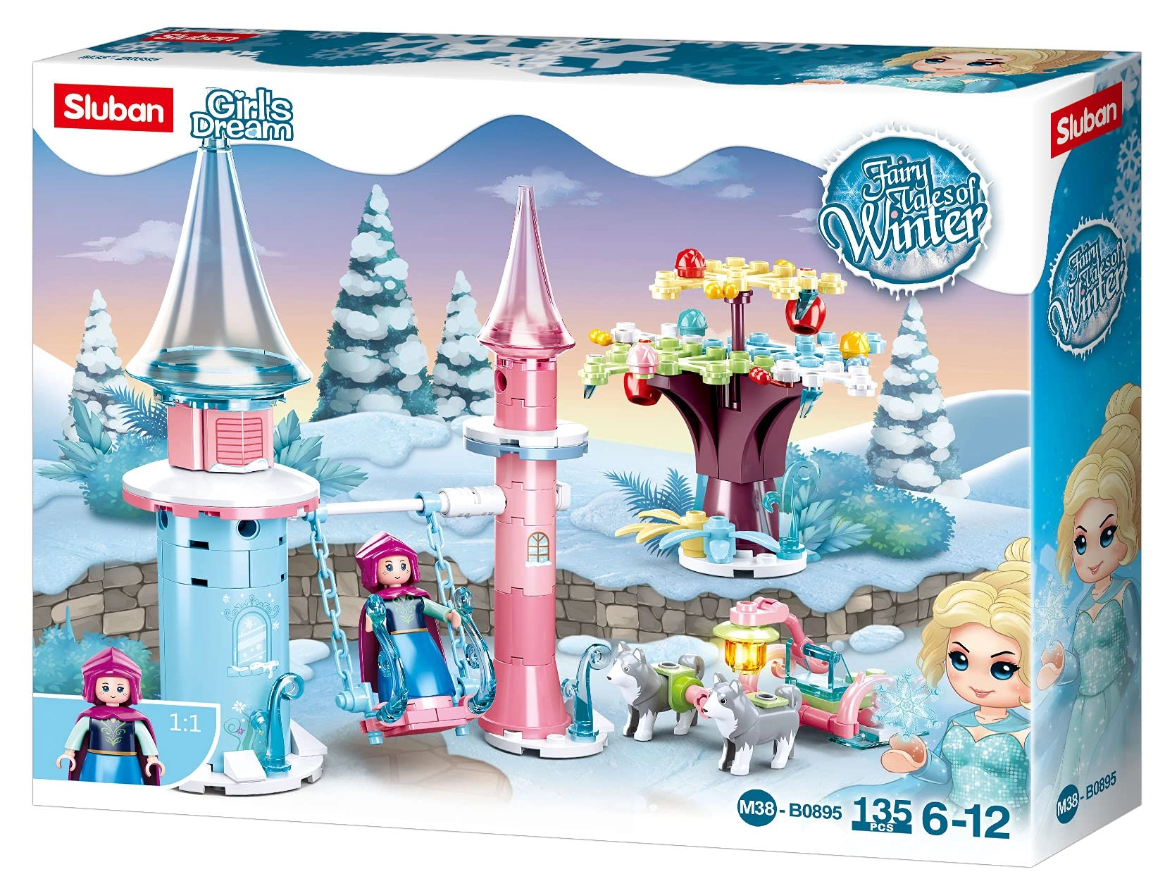 Sluban Fairy Tales of Winter Snowfield Swing - 135 pcs