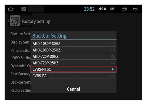 Rear View Camera Fisheye - Night vision Wired 1080P