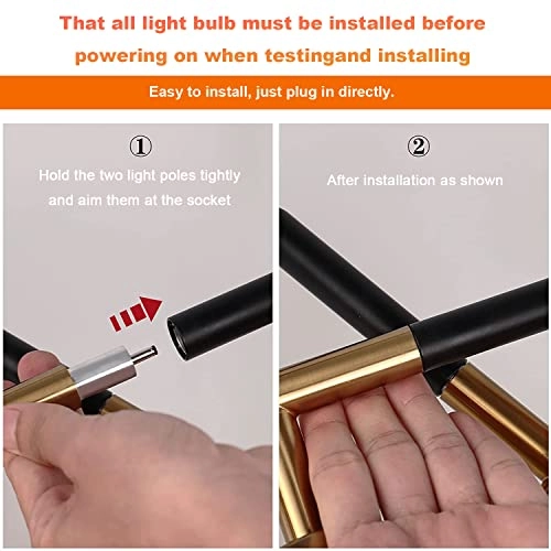 Modern Easy Chandeliers - 6/8/10/12 Lights Gold