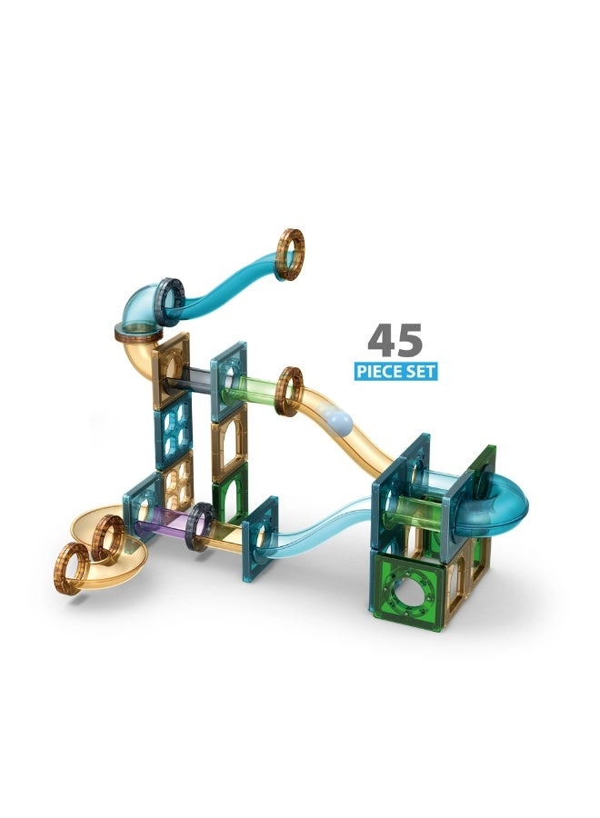 Magnetic Building Tiles Marble Track Set (YZ2205330) - DIY Magnetic Blocks STEM