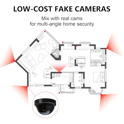 Dummy Fake Security CCTV Dome Camera - Outdoor