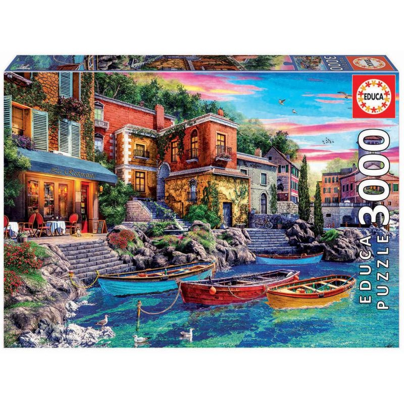 Educa Sunset In Como Puzzle (19052) - 3000 pcs