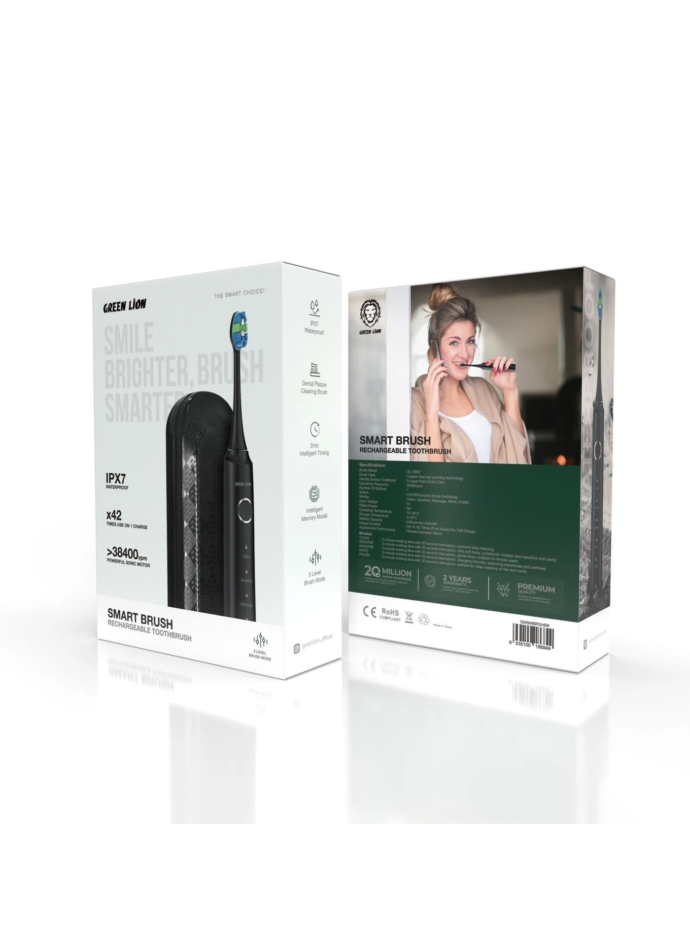 Smart Brush - 30,000 VPM 40 Days Battery Life
