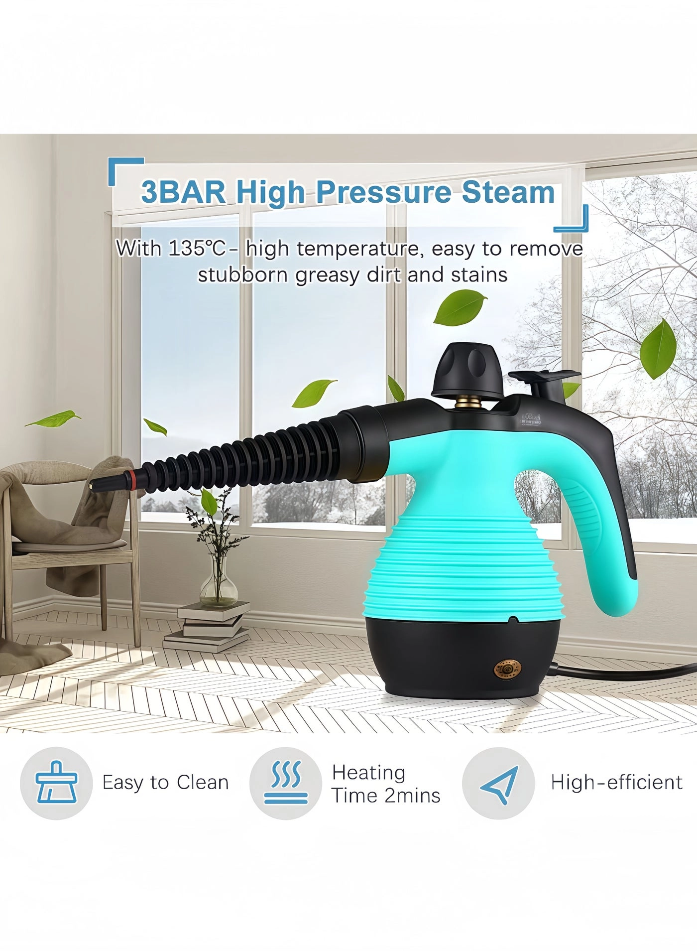 Handheld Pressurized Steam Cleaner - 12.8OZ