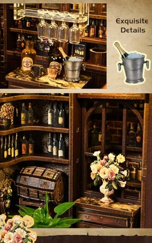 DIY Dollhouse Miniature Kit - Mini Handmade Wooden Assembly Required