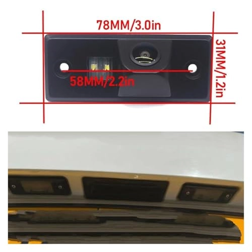 Reverse car rear view camera - Night vision Wired 720 x 540 pixels