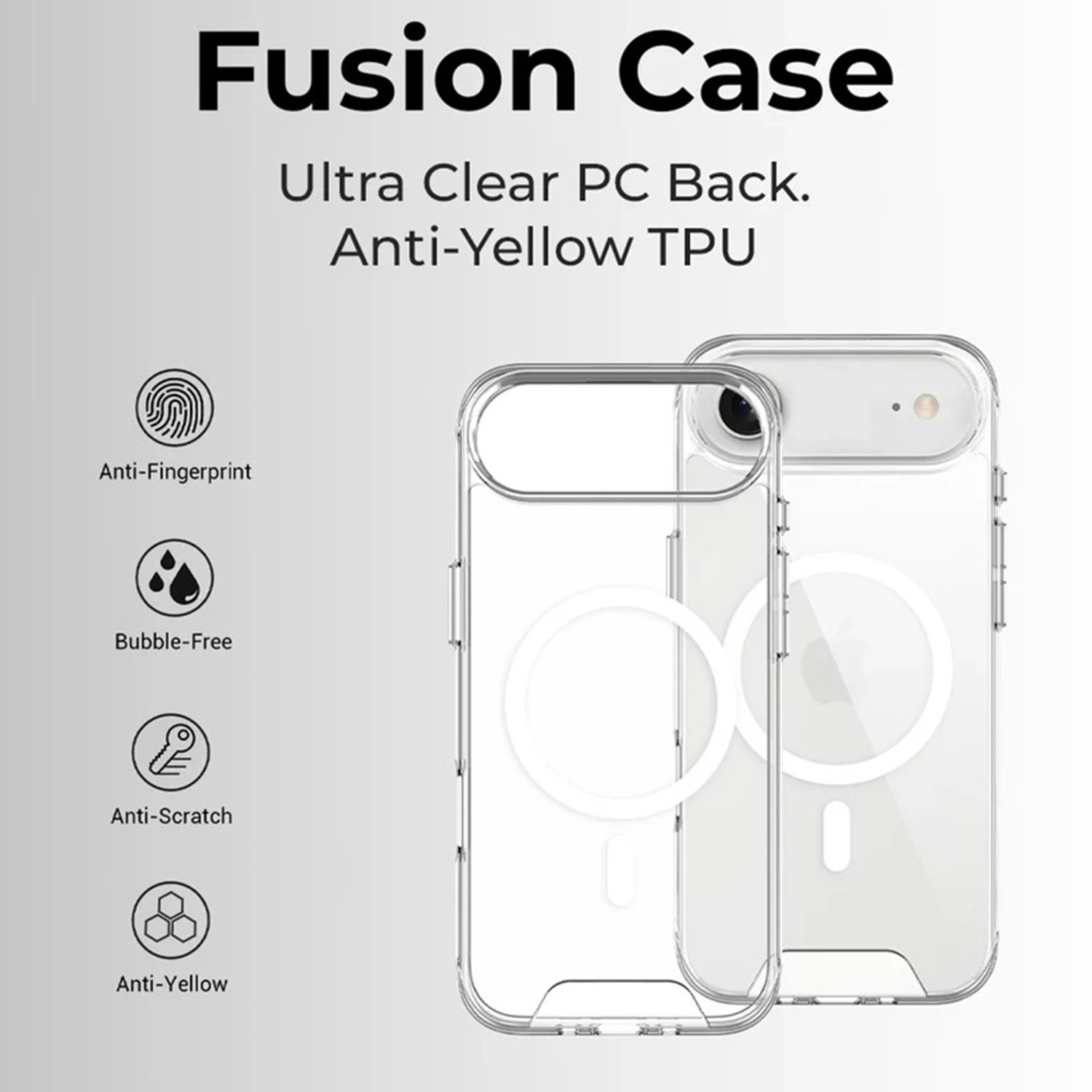 MagSafe Case - Clear + Screen Protector - 9H for iPhone 17 Air