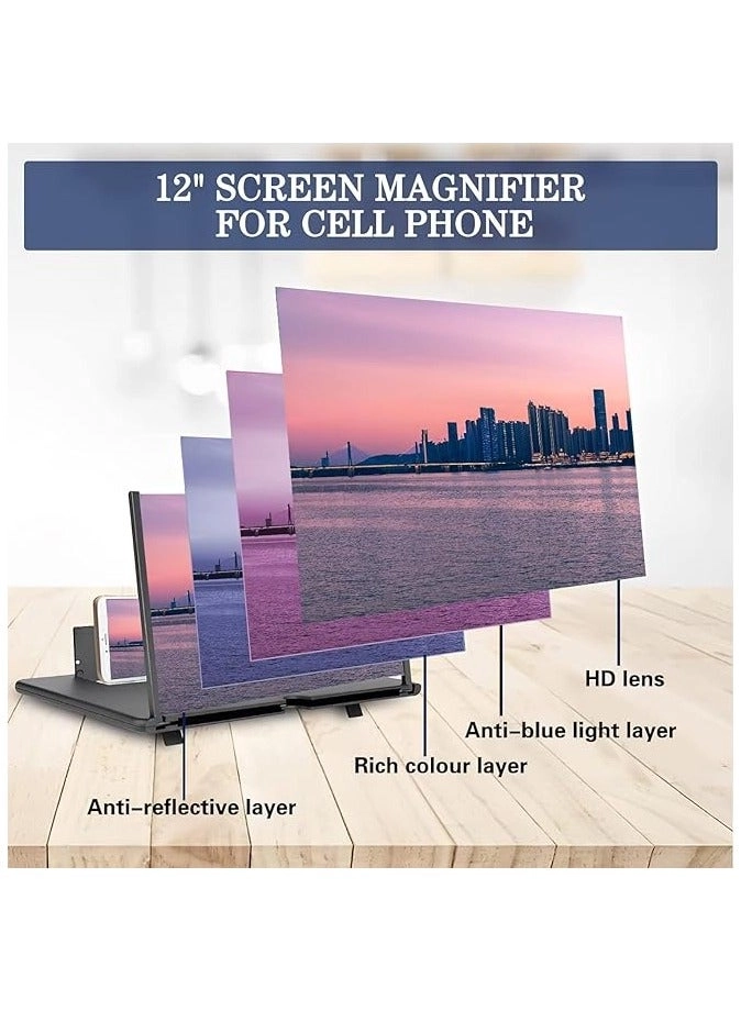 Screen Magnifier - Foldable 16" 3D for All Smartphones