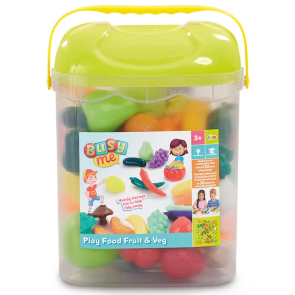 Busy Me Kitchen Fruit And Vegetable Food Playset - 50 pcs (527-315_13137_B)