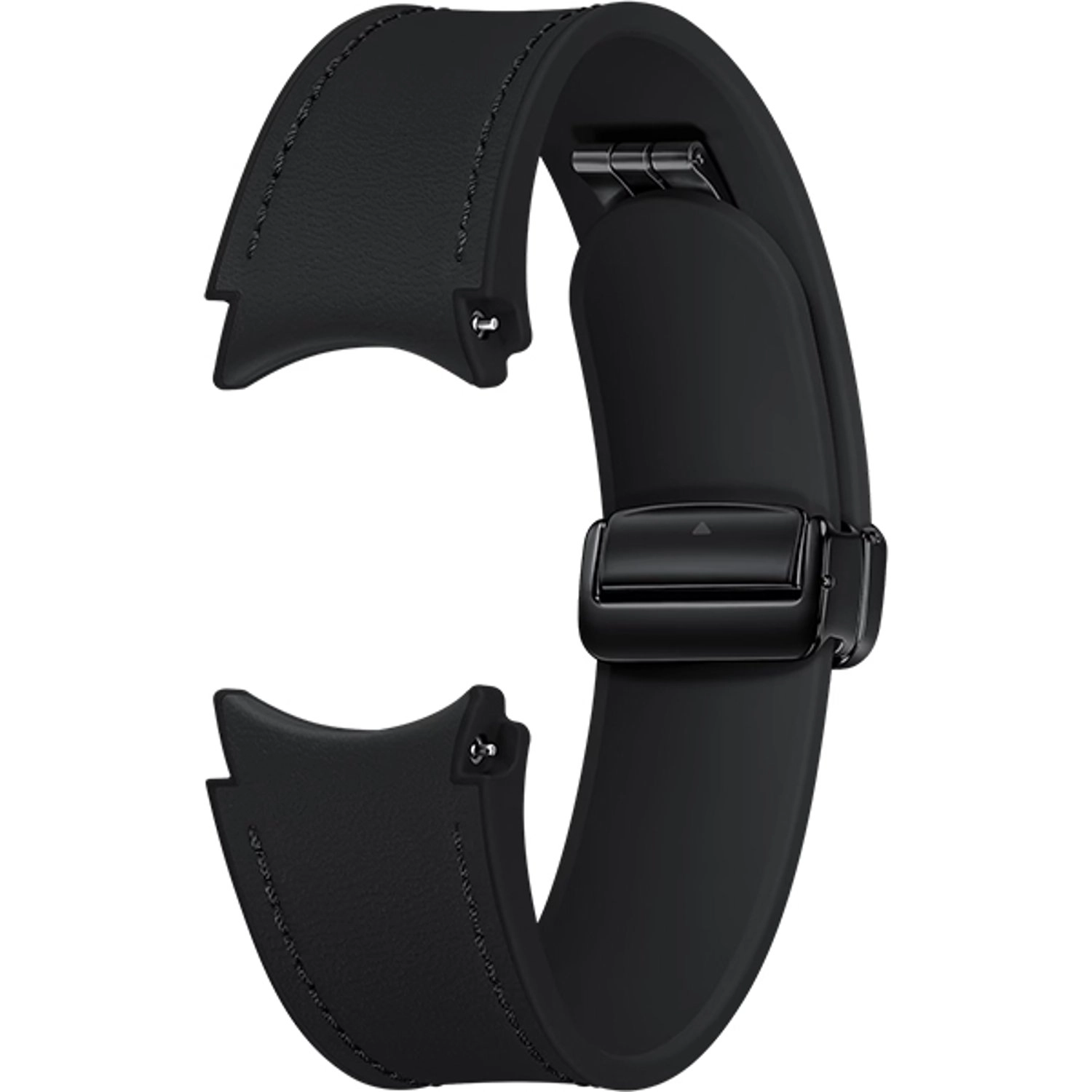 D-Buckle Hybrid Leather Watch Band for Samsung - Small / Medium