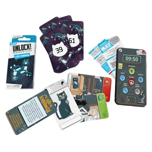 Unlock! Mini Adventure Schrödinger Cat - Card Game (Spanish)