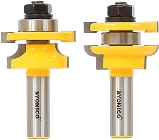 Yonico Cabinet Door Rail and Stile Router Bits - 1/2-Inch Shank 2 Bit