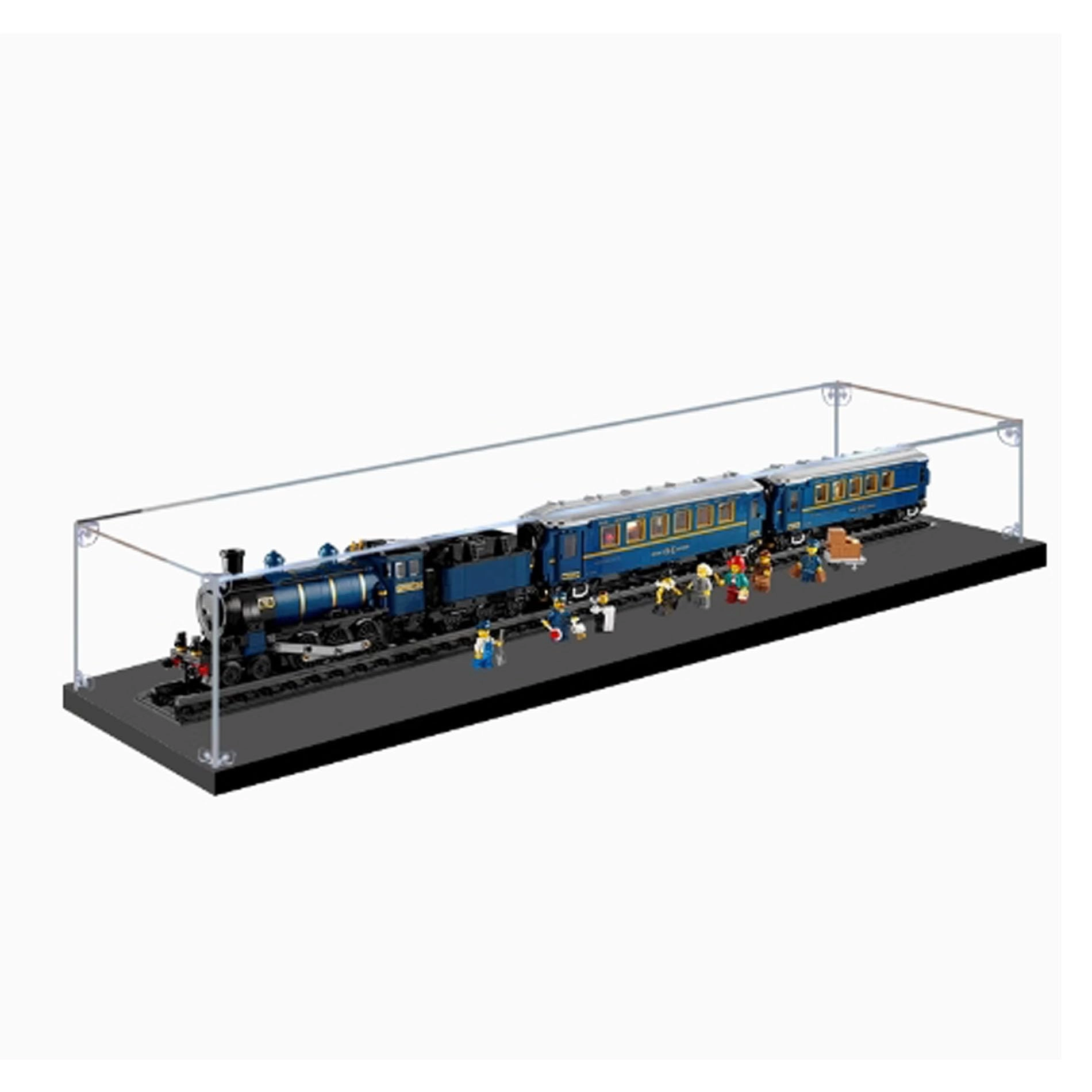 YUANZITIAN Acrylic Clear Display Case for LEGO 21344 Orient Express Model - 3mm thickness Dustproof