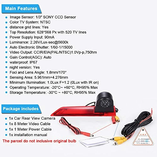 Reversing Camera - Night vision 628 x 586 pixels