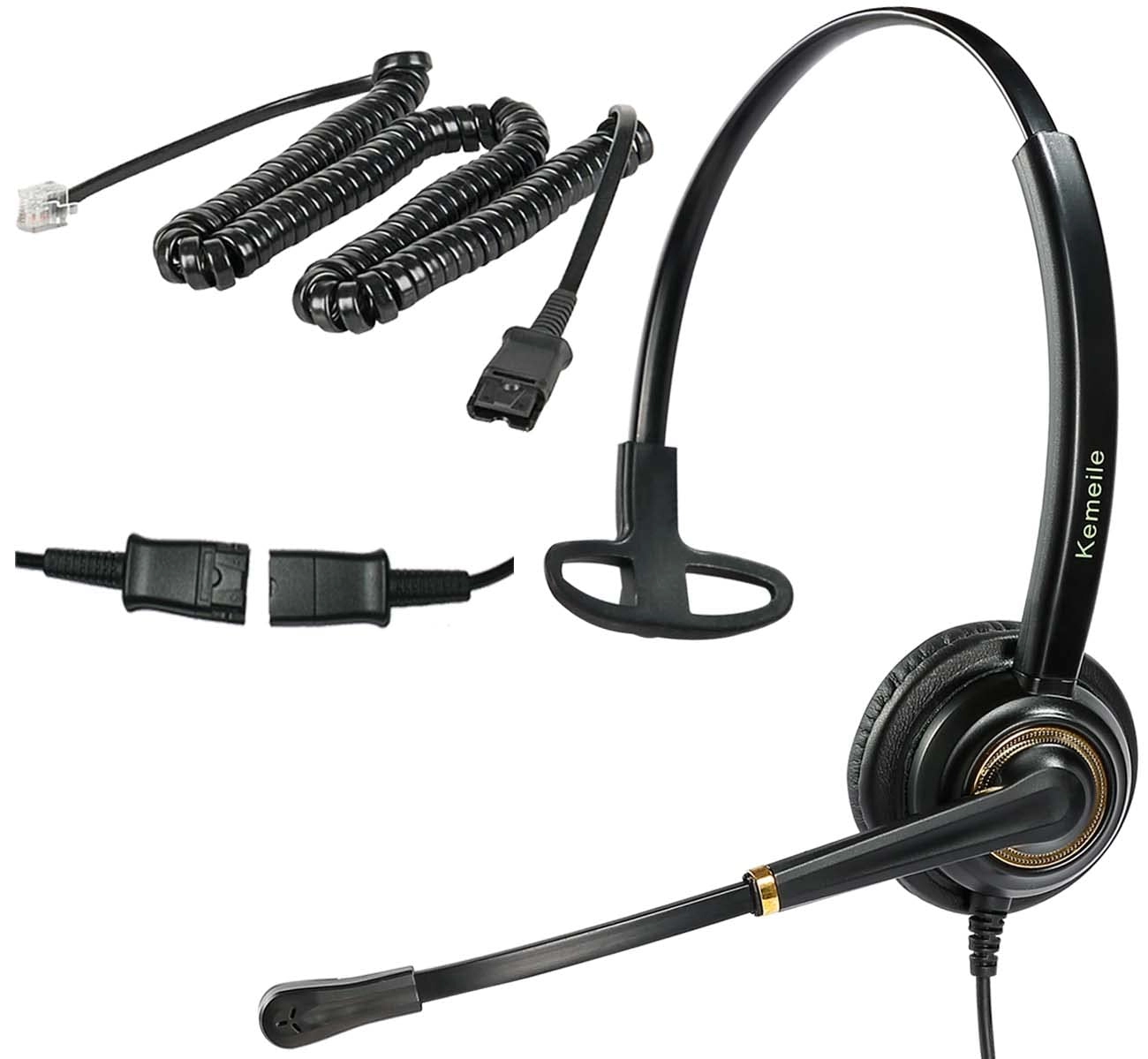 KEMEILE Office Telephone Wired Headset