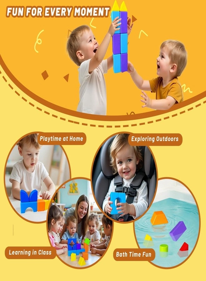 Magnetic Building Blocks - 15 pcs