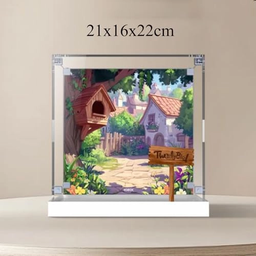 Acrylic Figures Display Box - 21x16x21cm Transparent Dustproof