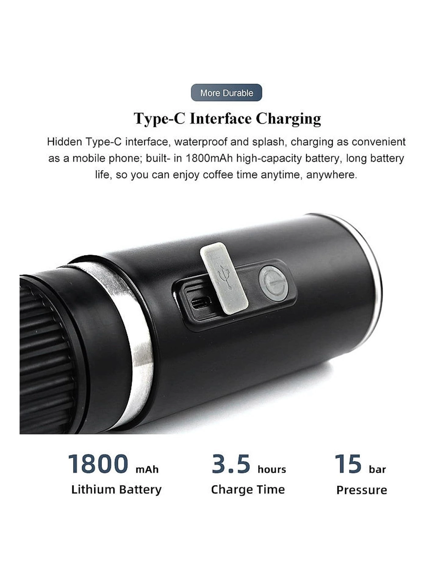 Portable Espresso Machine - USB Wireless Mini