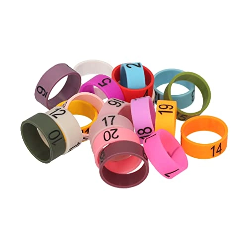 Microphone ID Rings Wired Microphone 20 PCS Multicolor Soft Silicone