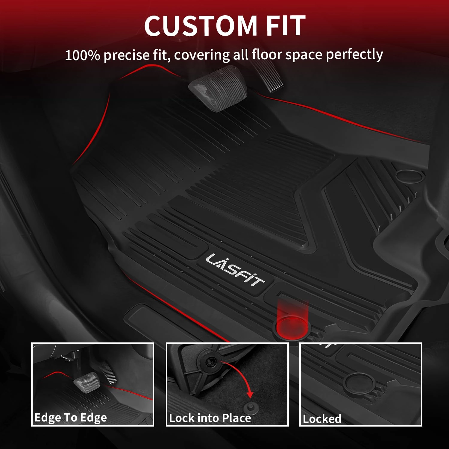 Floor Mats - Ram 1500 Crew Cab 2019-2024 1st & 2nd Row