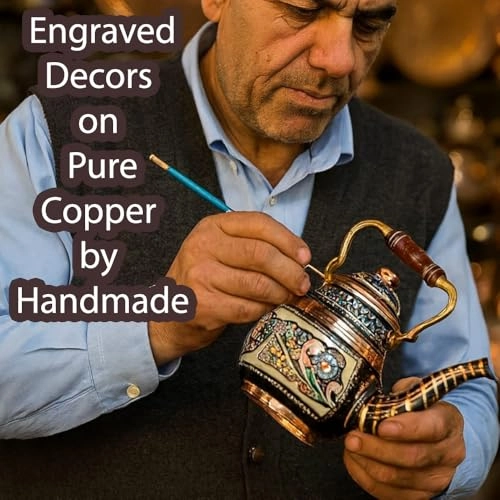 Turkish TeaPot - Copper 1.5 Liters