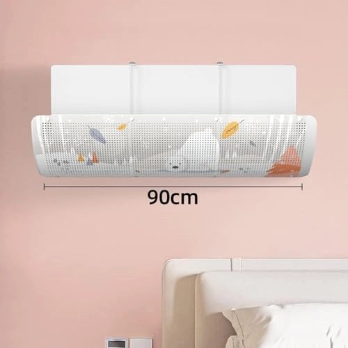 Air Conditioner Deflector - White 29.8 × 9.3 × 9.3 cm