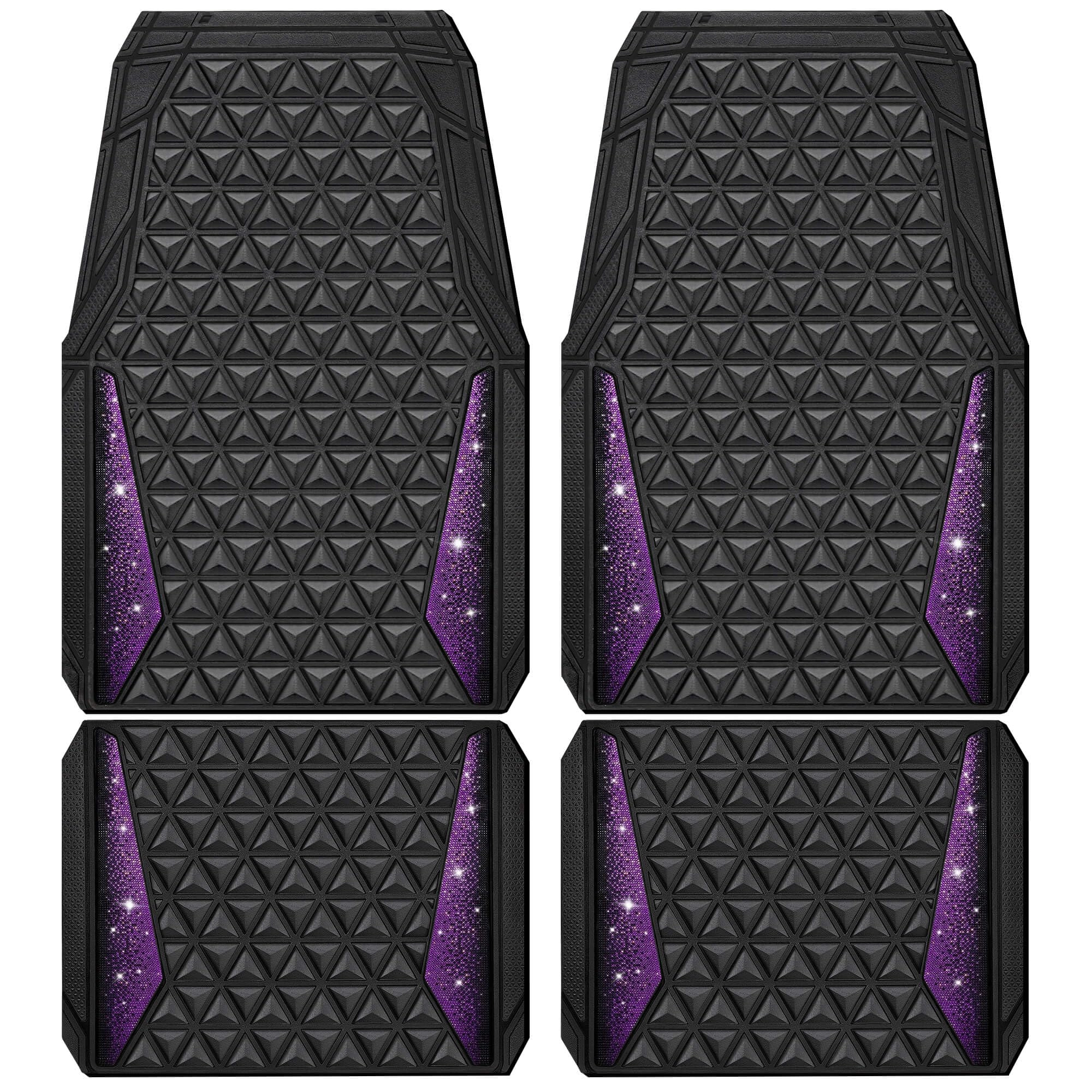 Bling Diamond Car Mats - 4.0 Count Universal Fit