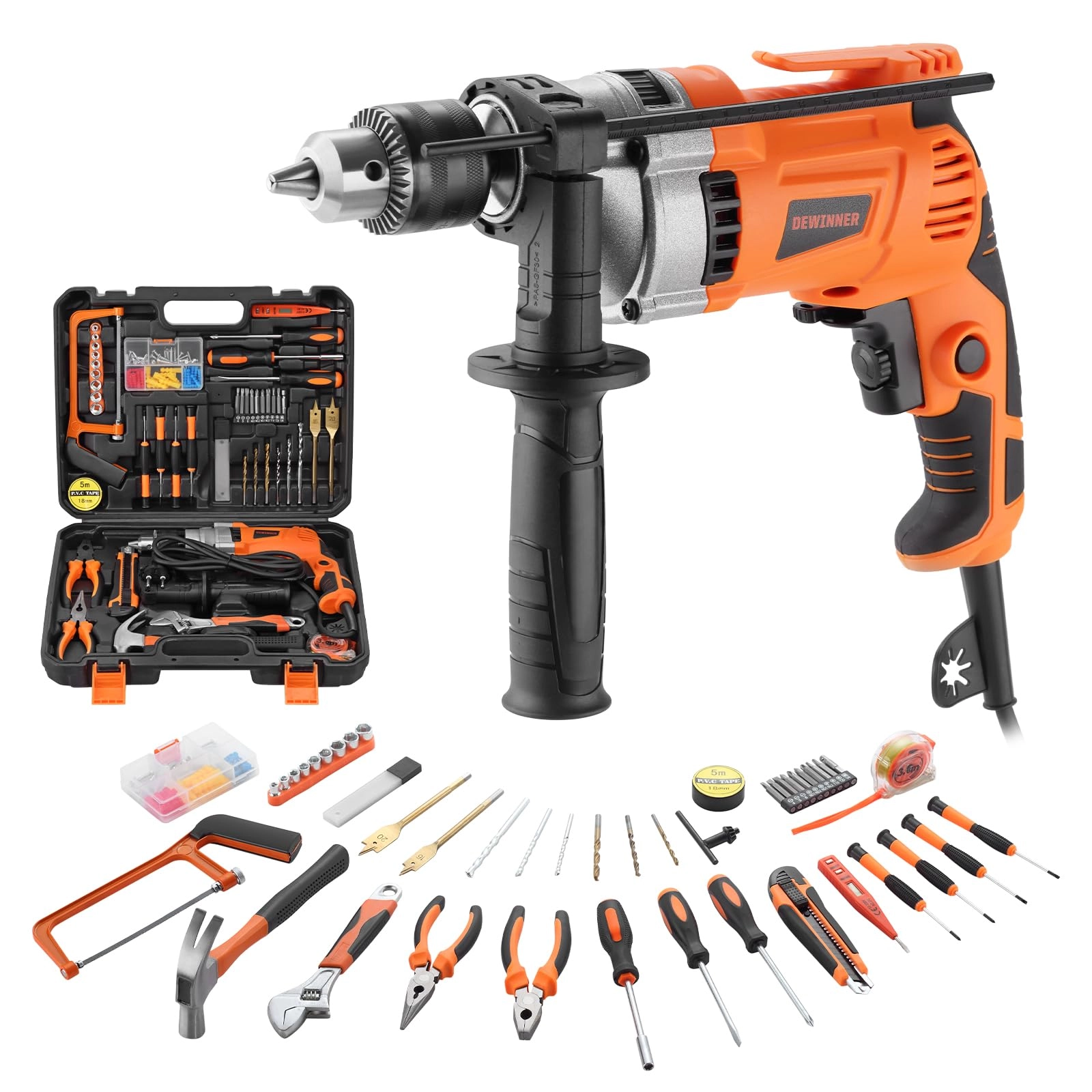 DEWINNER Electric Hammer Drill - 910W 13 mm Chuck