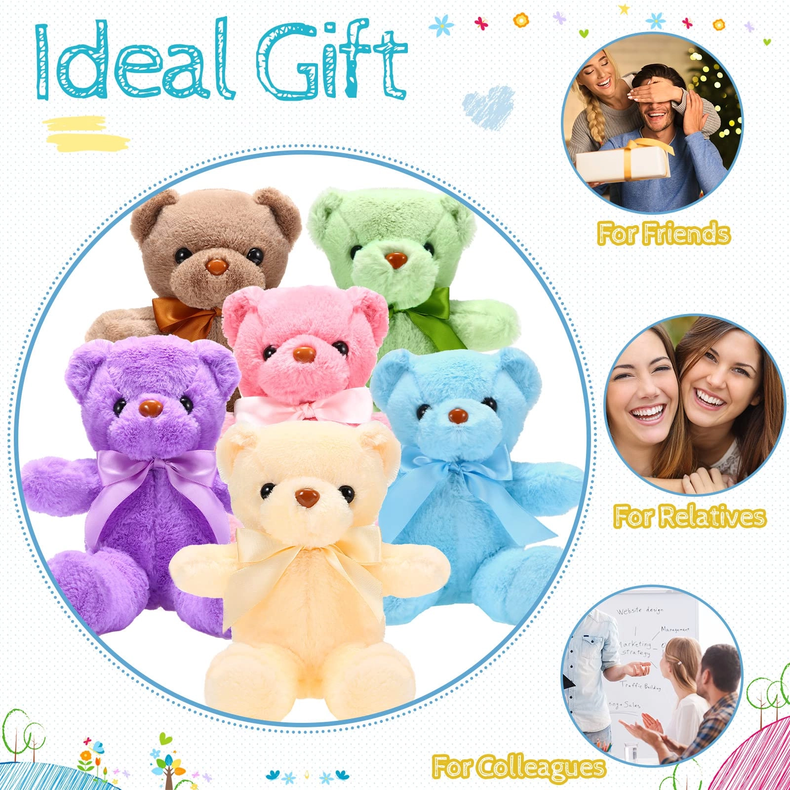 Teddy Bears - 10 Pcs 12 Inch