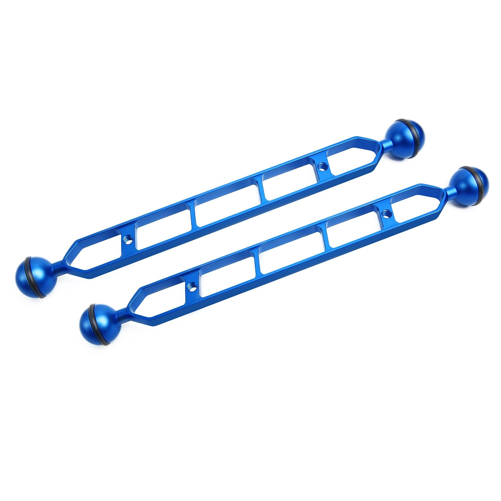 11" Double Ball Aluminum Alloy Extension Arm - 1" Ball Head Connector Underwater Pack