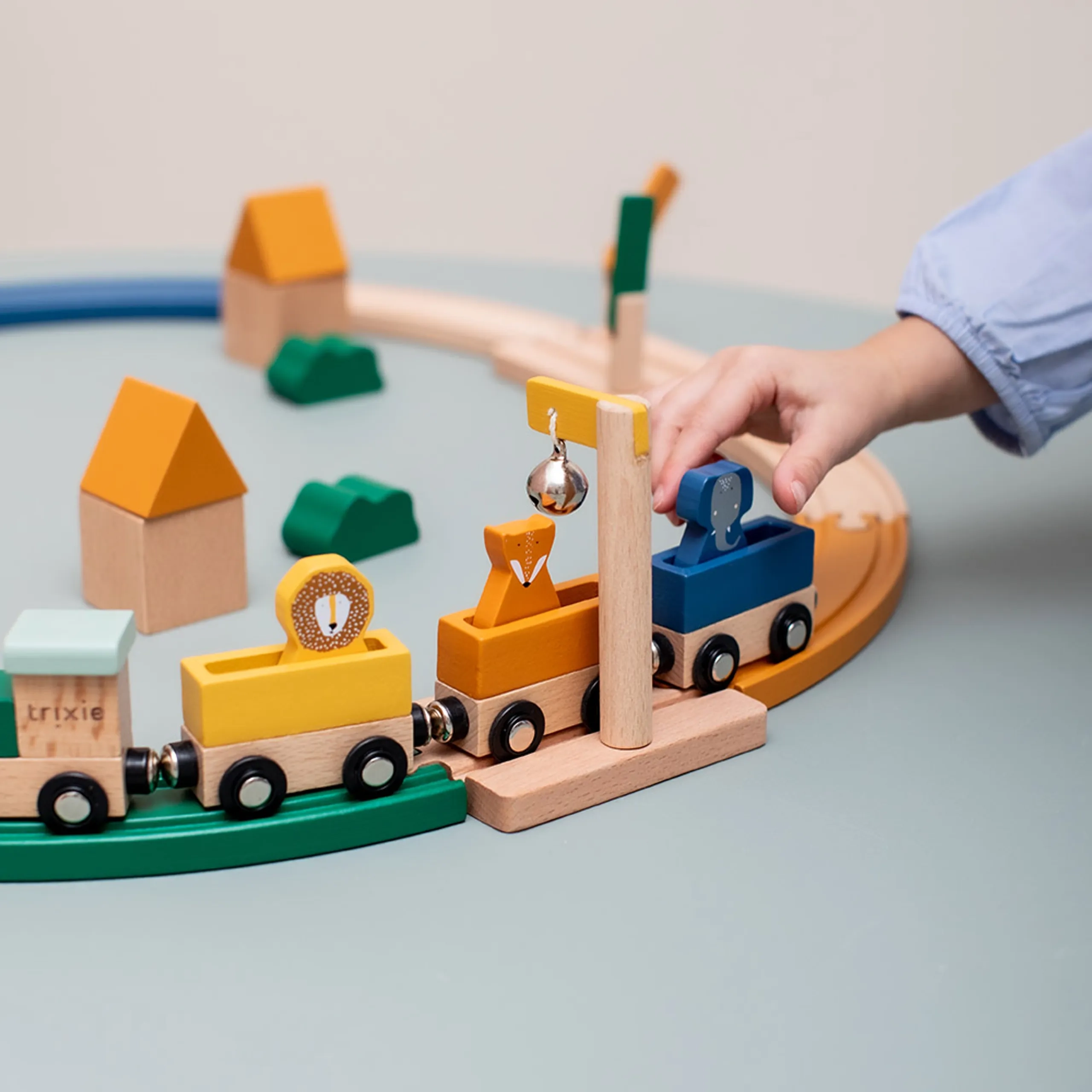 Wooden Train Railway Set - 3pcs