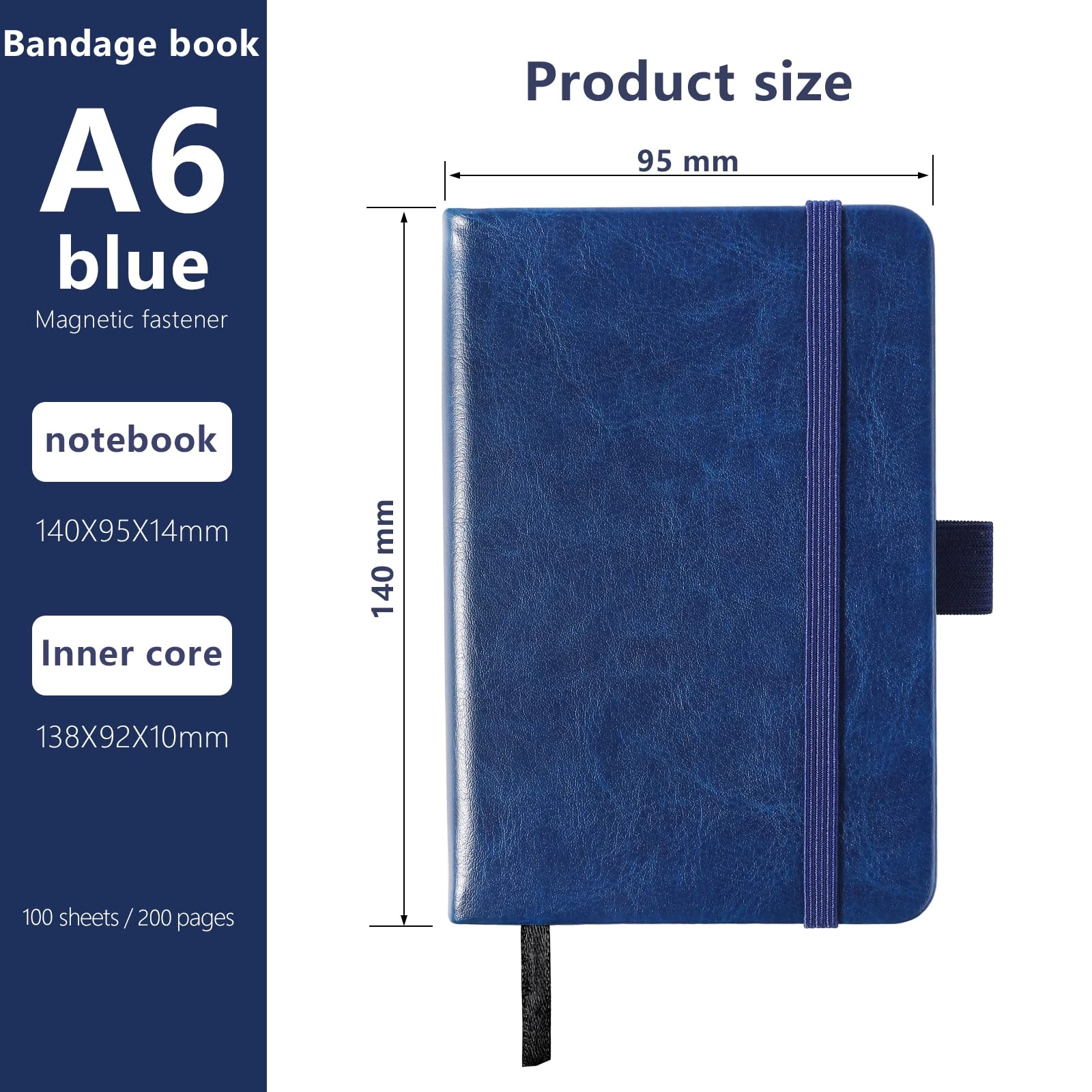 A6 Notebooks A6 Hardcover - Lined 100 Sheets