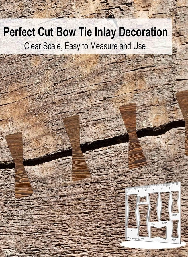 Router Template - 8 in 1 Bowtie Butterfly Inlay