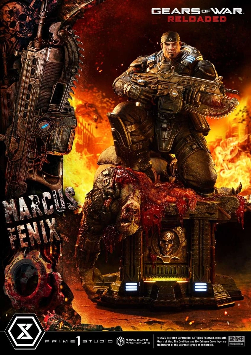 Prime 1 Studio Marcus Fenix - Gears of War: Reloaded Real Elite Masterline - 1/3 scale LED Illumination Statue