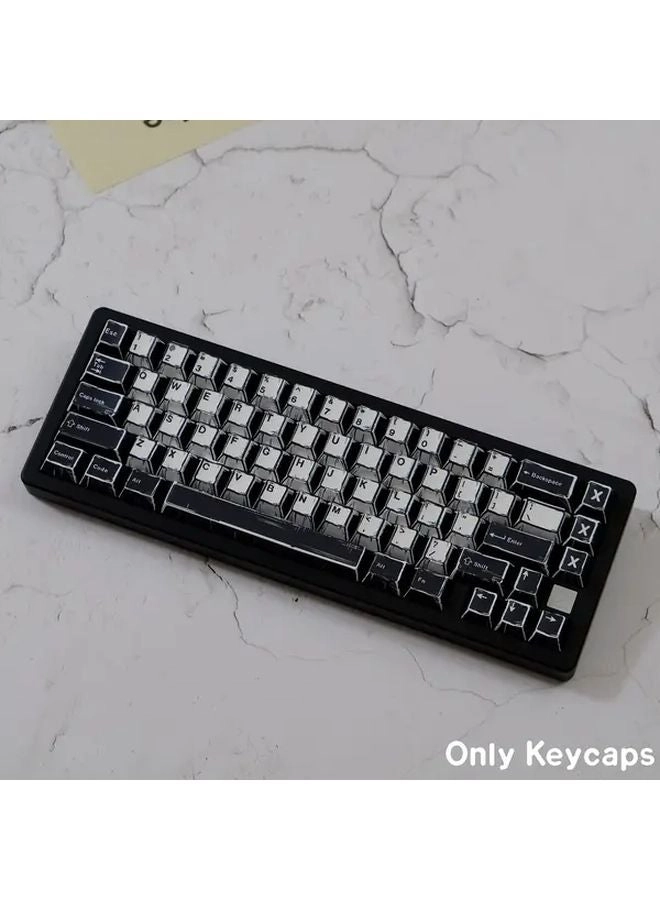 Cherry PBT Keycaps - 78-Key Comic Black